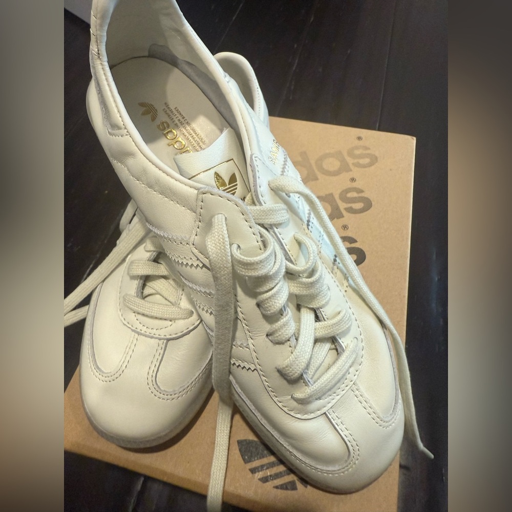 Adidas Samba Decon Cream Leather Sneakers LIKE NEW - Picture 3 of 12
